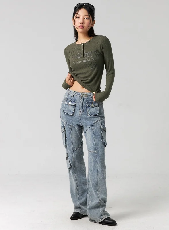 Slim-Fit Bootcut Jeans CG325