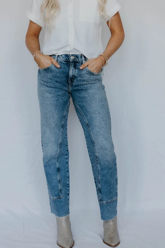 Free People Risk Taker Mid Rise Jeans - Mantra