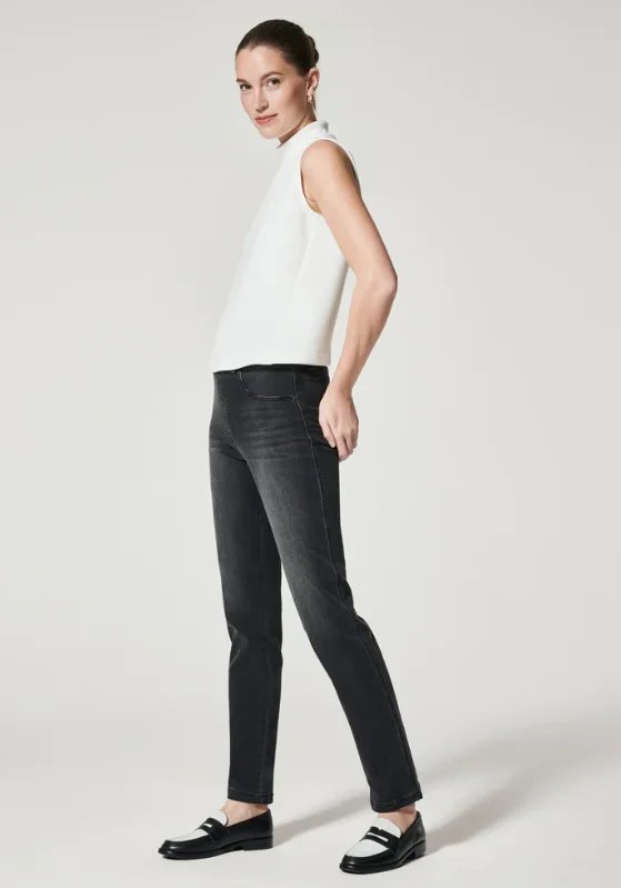 SPANX Ankle Straight Leg Jeans - Vintage Black - Final Sale 20% off in cart