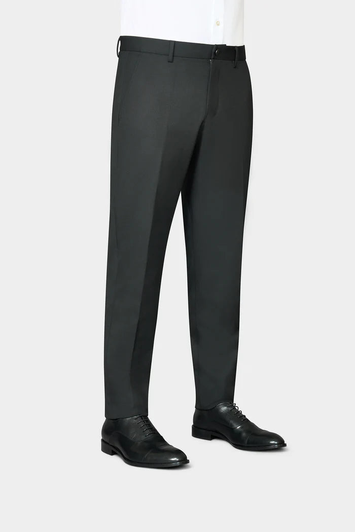 Essential Stretch Black Pants | Slim