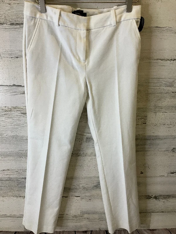 Pants Cropped By Talbots In White, Size: 4petite