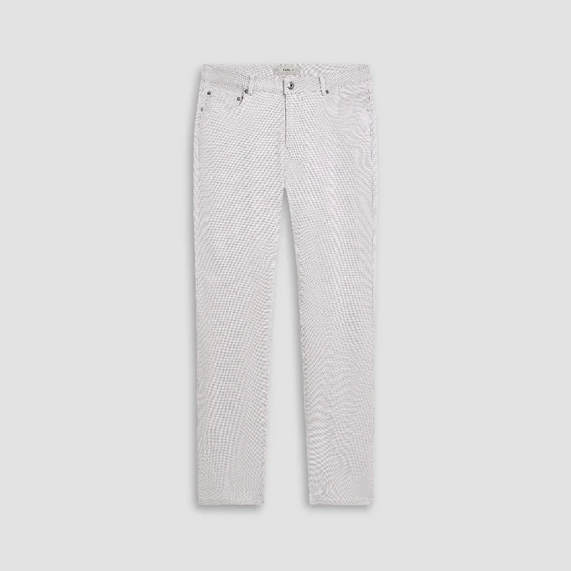 Preston Micro Basketweave Printed Five-Pocket Pants