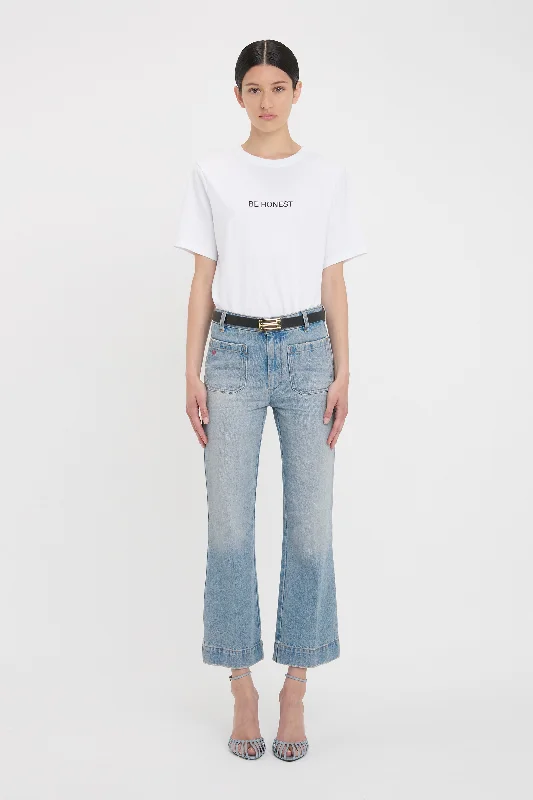 Cropped Kick Alina High Waisted Jean In Pale Blue Wash