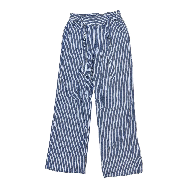 STRIPED PATTERN PANTS LINEN by REWIND Size:S