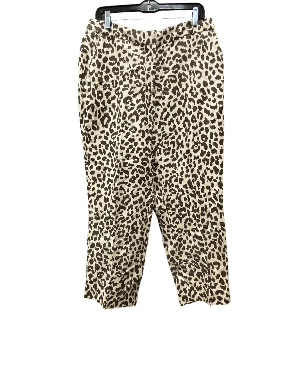 Pants Wide Leg By J. Crew In Animal Print, Size: 14