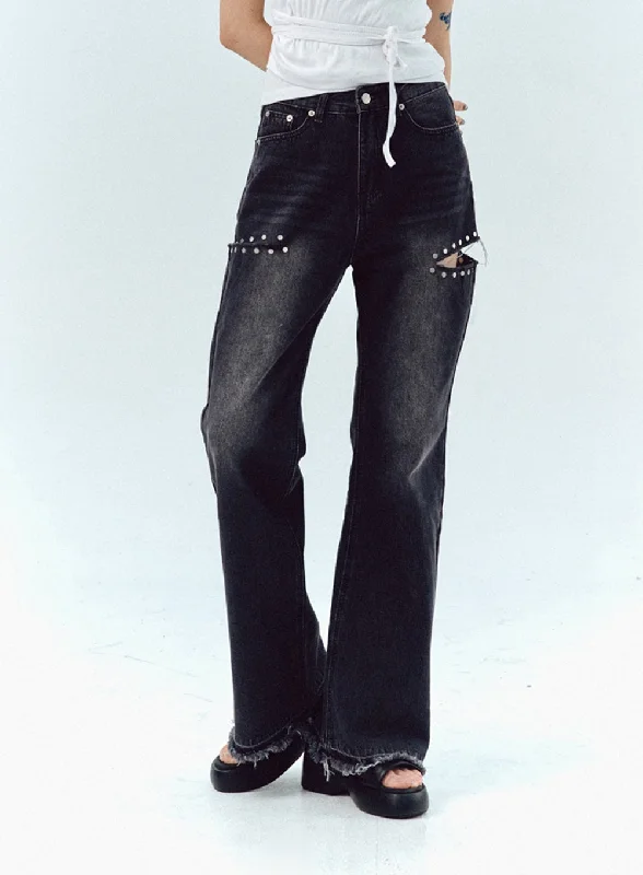 Cut Out Jeans IU330