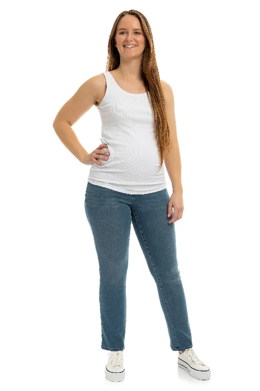 Maternity Better Butter Slim Straight w/ Bellyband in Frida