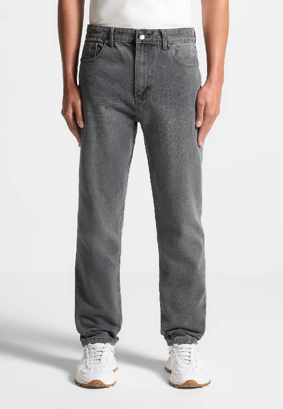 Regular Fit Jeans - Washed Grey