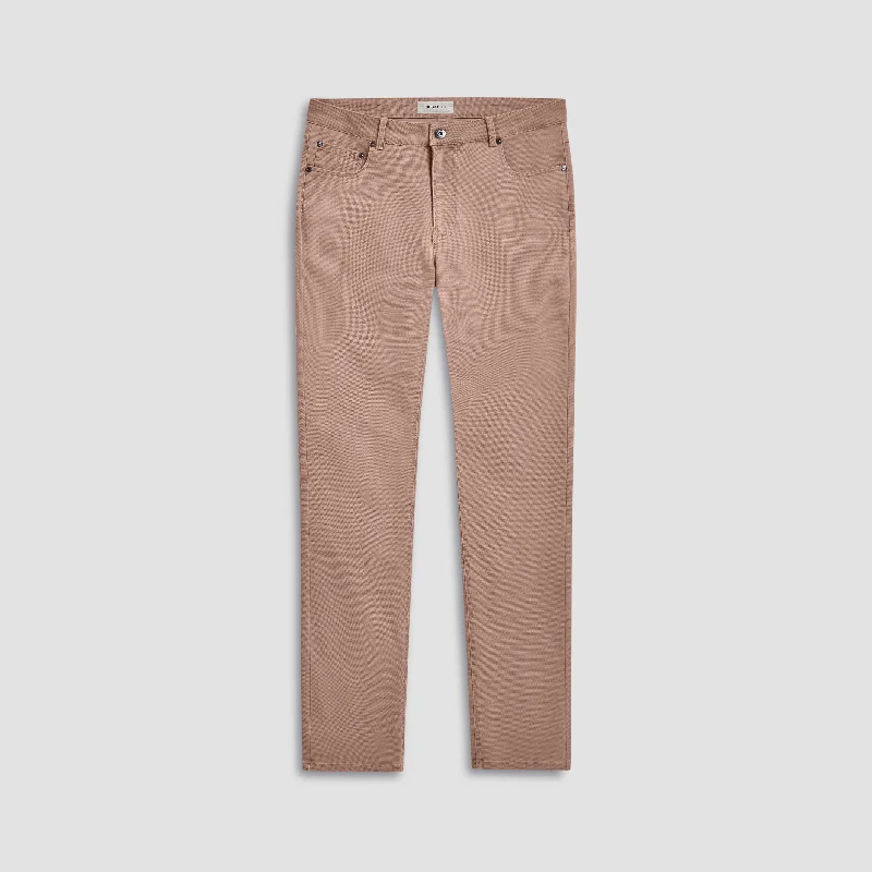 Preston Micro Basketweave Printed Five-Pocket Pants