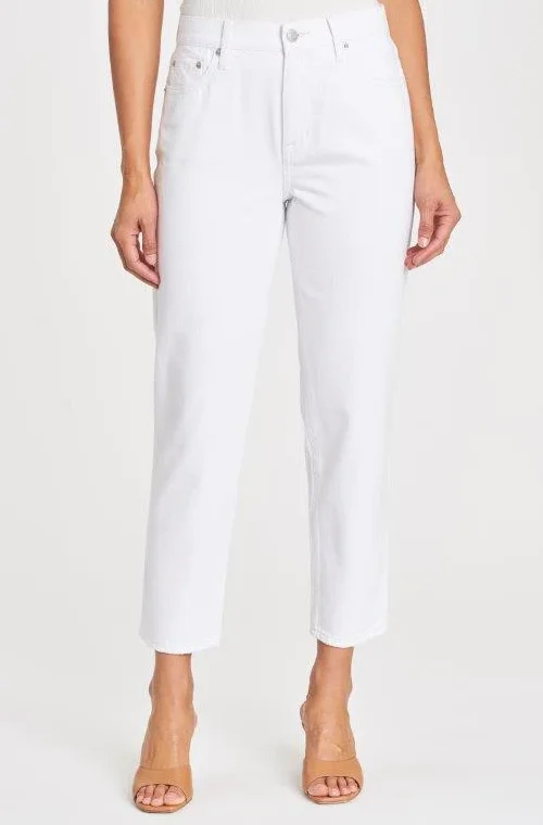 Pistola Presley H/R Relaxed Crop Jeans - Snowstorm - Final Sale 50% off in cart