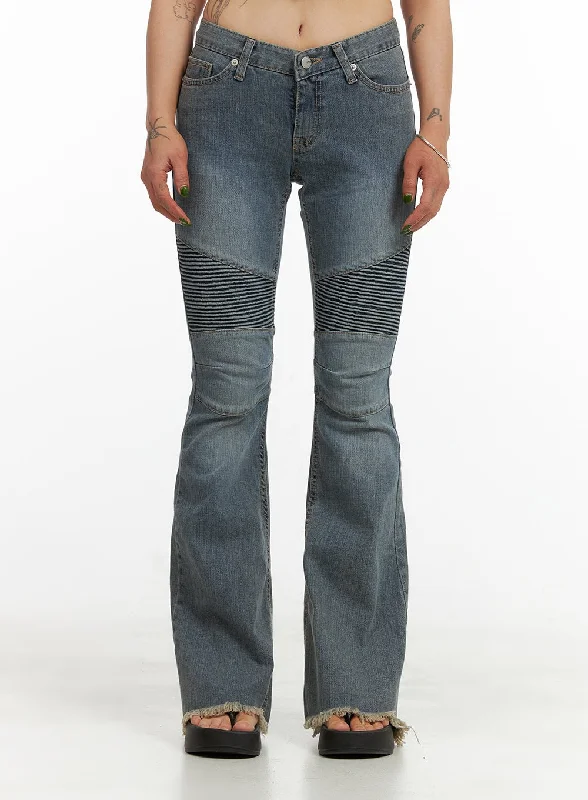 Low Rise Slim Bootcut Jeans CY430