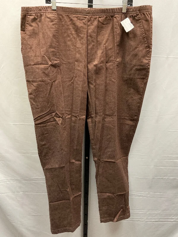 Brown Pants Chinos & Khakis Blair, Size 2x