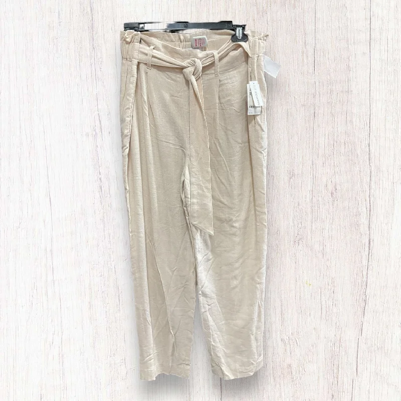 Beige Pants Linen Bar Iii, Size L