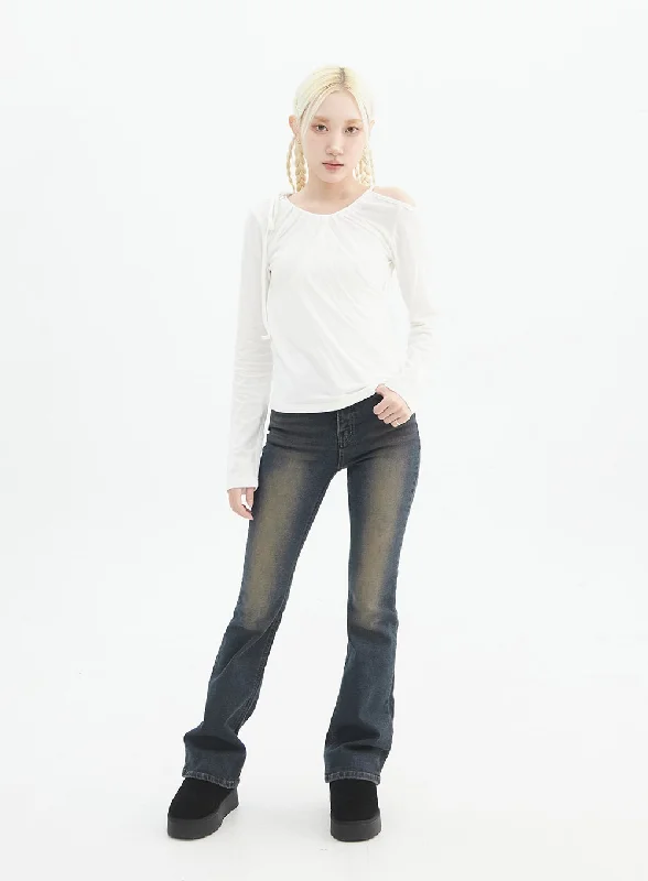 Slim Fit Boot Cut Jeans IN327