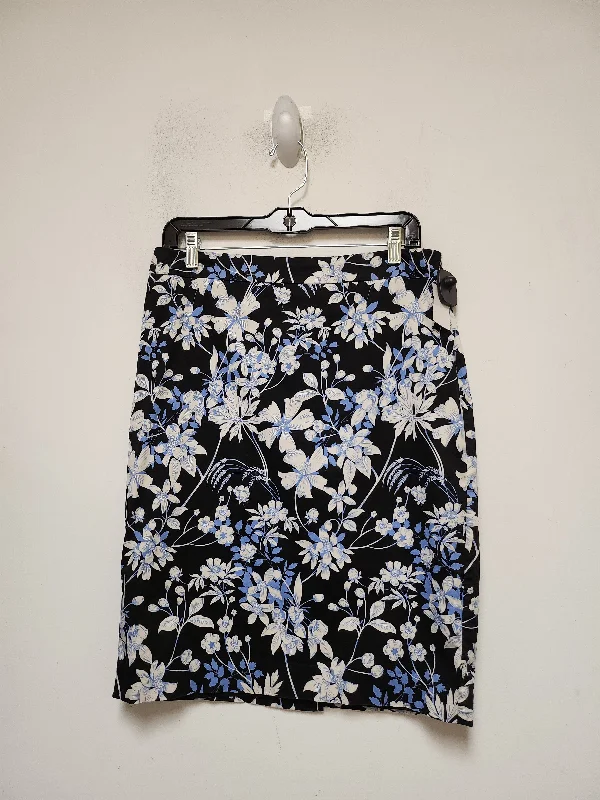 Floral Print Skirt Midi Talbots, Size 8