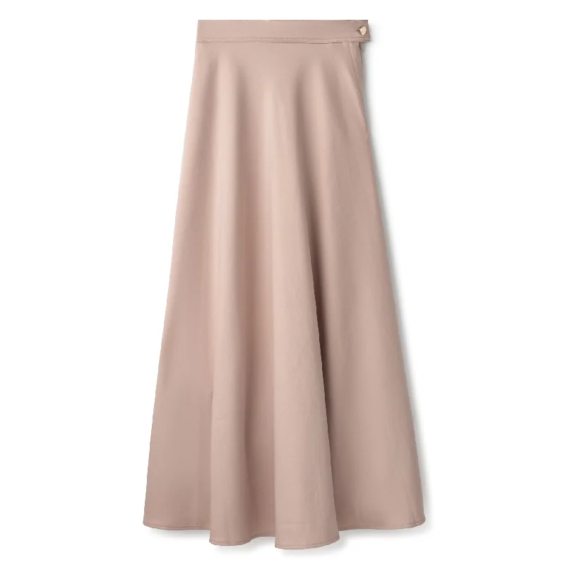 Basic Circle Skirt In: Blush