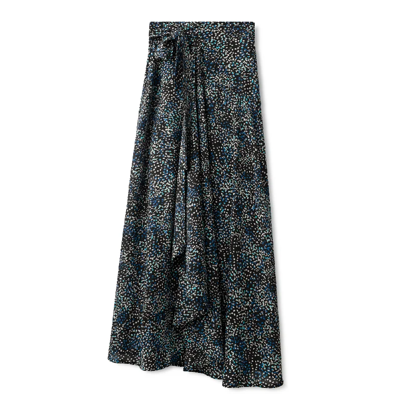 Wrap Tie Skirt Print  IN: Multi Print