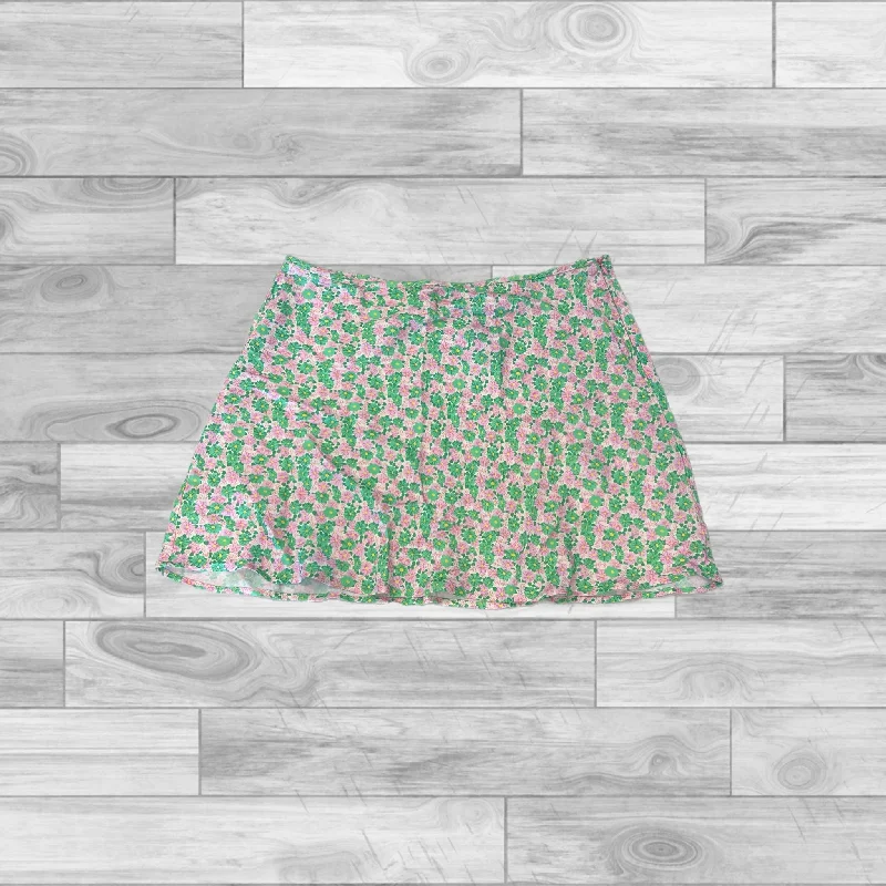 Green & Pink Skirt Mini & Short Zara, Size Xl