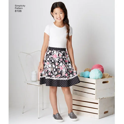 Simplicity Child/Teen Skirts S8106