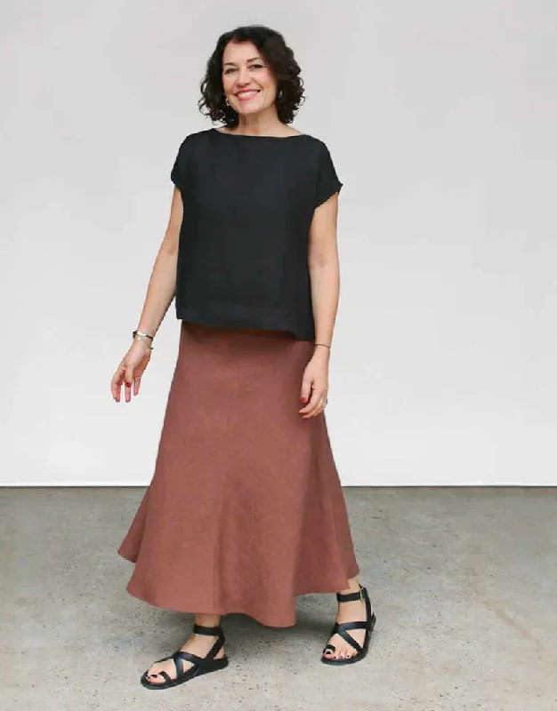 Avery Panel Skirt Sewing Pattern, Tessuti