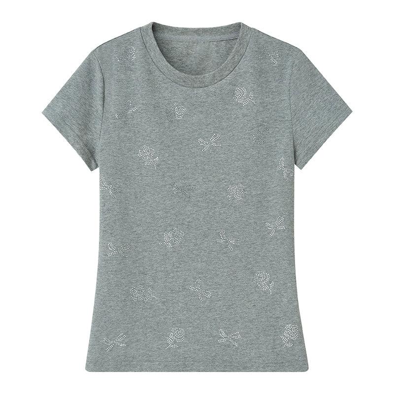 Grey (Rhinestone T-shirt)