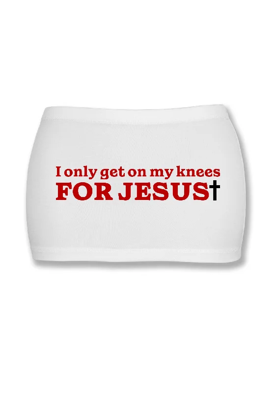 Get On Knees For Jesus Y2K Mini Hip Skirt Cherrykitten