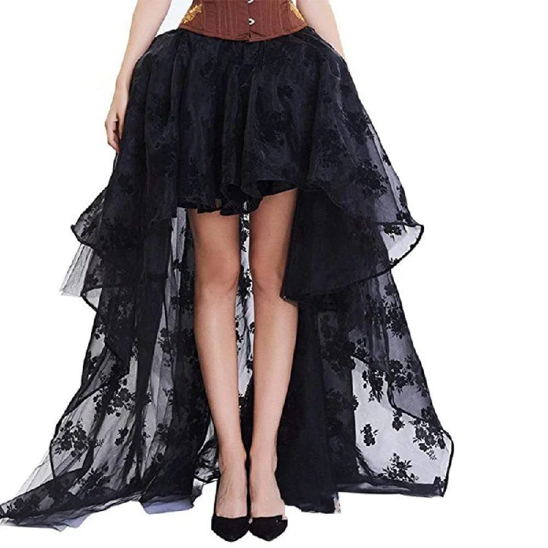 Women's Gothic Lace High/low Skirts