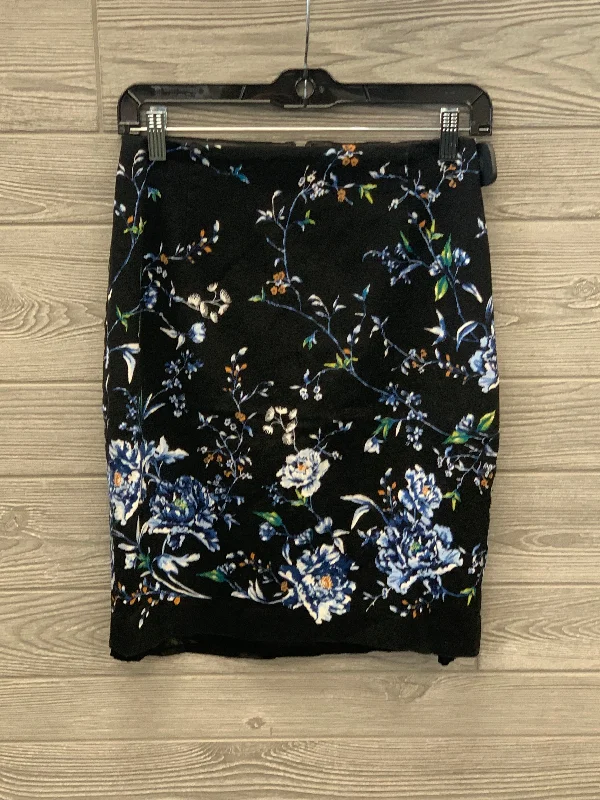 Floral Print Skirt Midi White House Black Market, Size 2