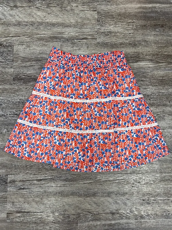 Red Skirt Midi J. Crew, Size Xs